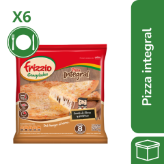 Pack x6 Pizza integral Frizzio 530gr	