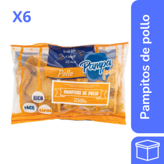 Pack x6 Pampitos de pollo Pampa Food 500gr