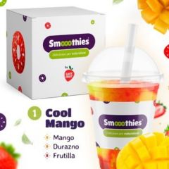 Smooothie pack “cool mango” (mango, durazno y frutilla) Easy Frut x 150gr N1