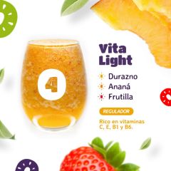 Smooothie pack “vita light” (durazno, ananá y frutilla) Easy Frut x 600gr N4