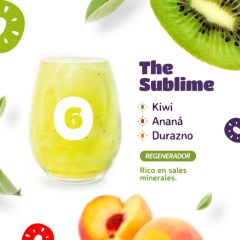 Smooothie pack “the sublime” (kiwi, ananá y durazno) Easy Frut x 600gr N6