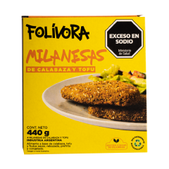 Milanesa de Calabaza, Tofu y Frutos Secos Folivora 440gr
